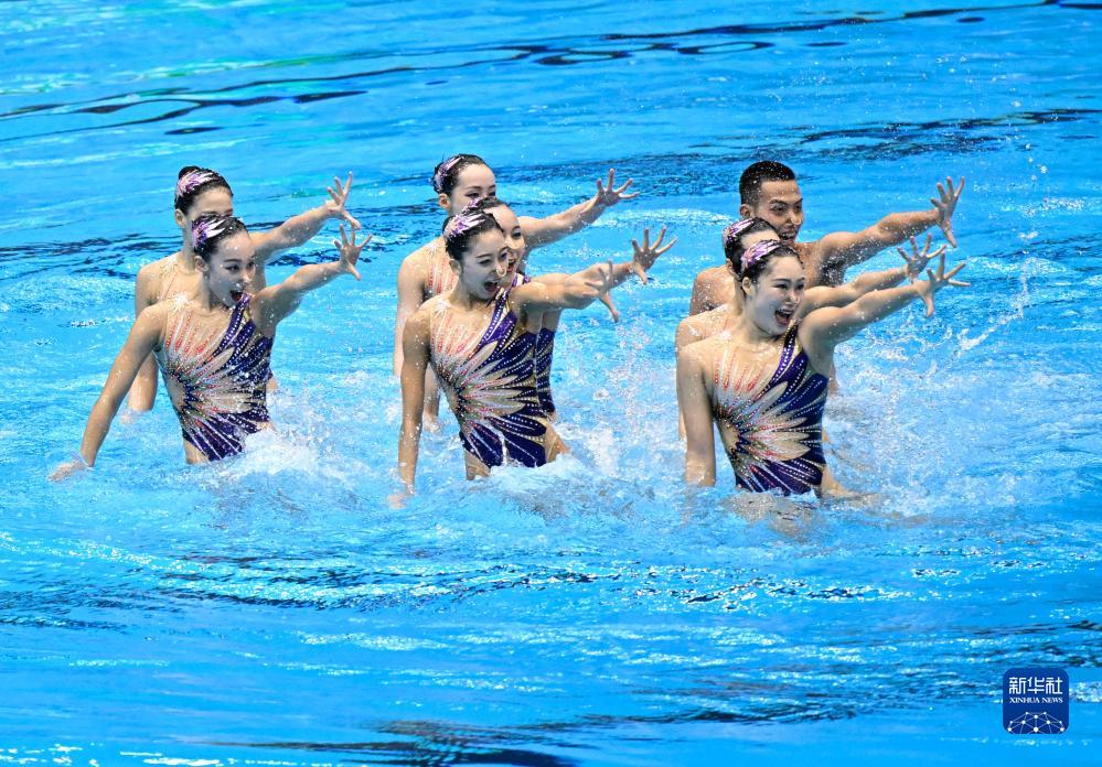 “生命之光”闪耀 中国花游队收获福冈游泳世锦赛首金(图3)