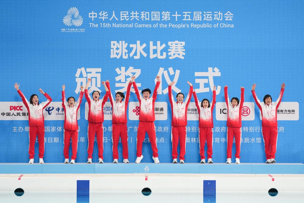 十五运会跳水项目首金花落广东队