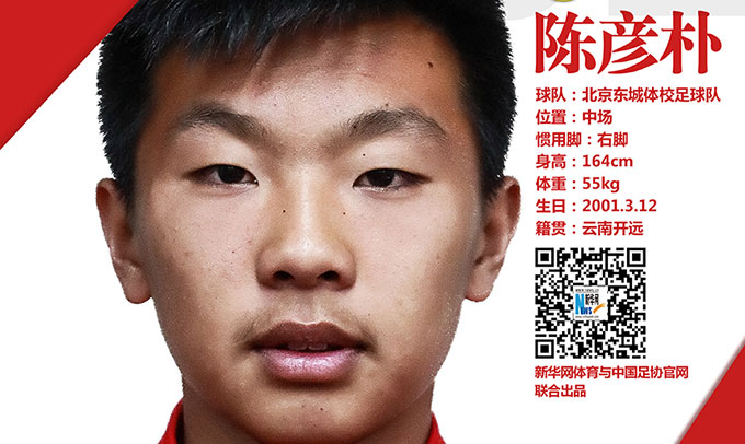 超新星系列｜中国足协"2024奥运希望之星"(2):想做"中国内马尔"的陈彦朴