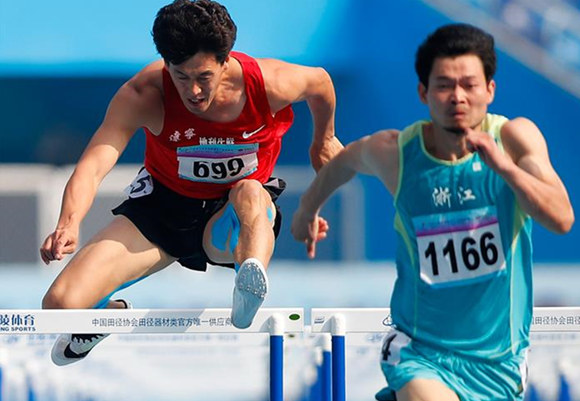 高清组图：全运会田径男子十项全能赛况