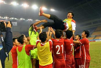 高清组图：全运会上海队获得男子20岁以下年龄组冠军