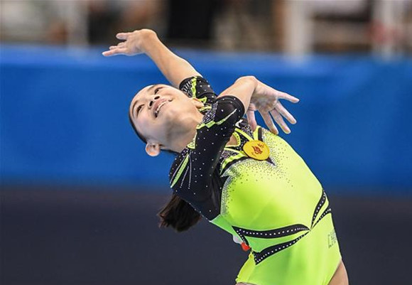 高清组图：全运会体操女子自由体操决赛赛况