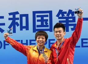 高清组图：全运会羽毛球混双，郑思维/陈清晨夺冠