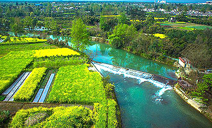 天府新区VR：籍田落雁河美景