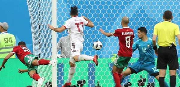 B组：伊朗队胜摩洛哥队