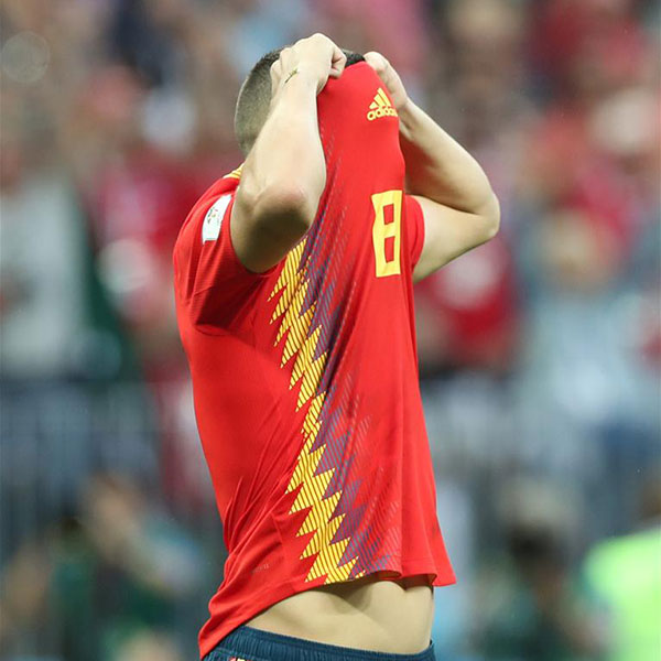 西班牙队点球大战遭淘汰