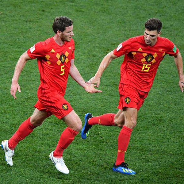 八分之一决赛：比利时队维尔通亨扳回一城