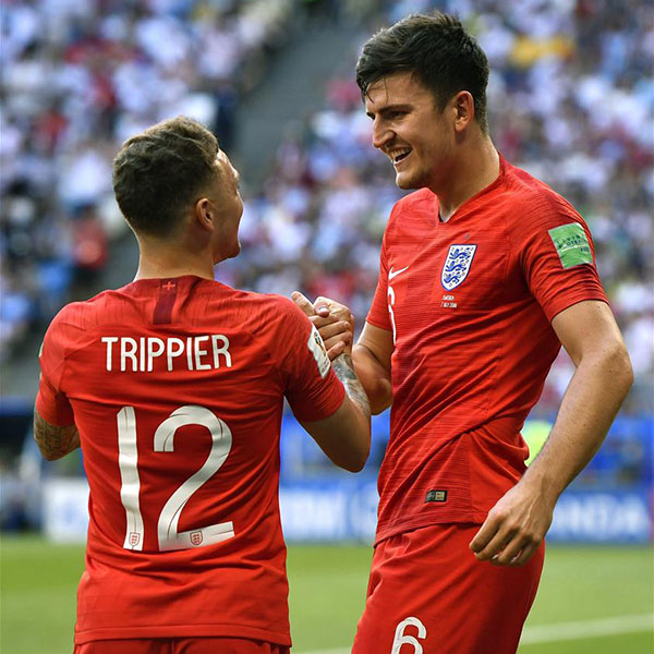 四分之一决赛：英格兰队马奎尔破门