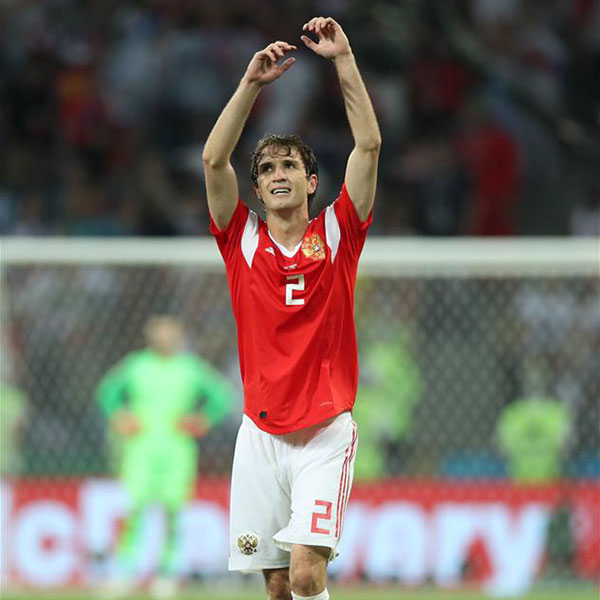 四分之一决赛：俄罗斯队马&middot;费尔南德斯进球