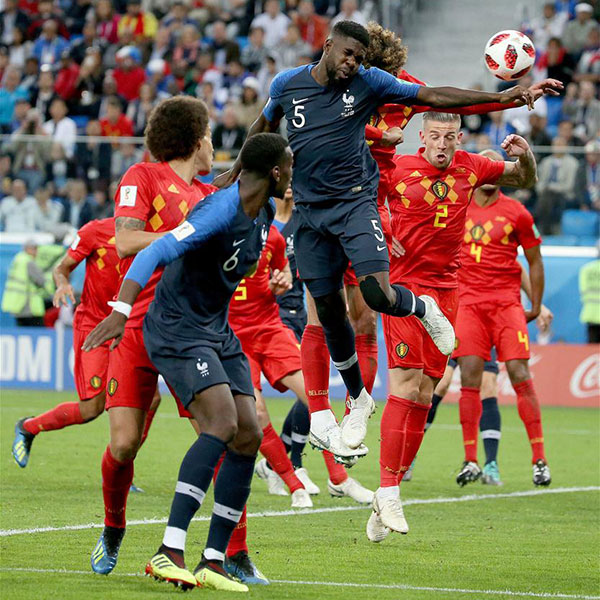 半决赛：法国队乌姆蒂蒂破门