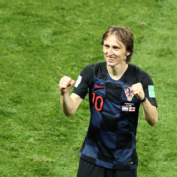 克罗地亚队淘汰英格兰队 首进决赛