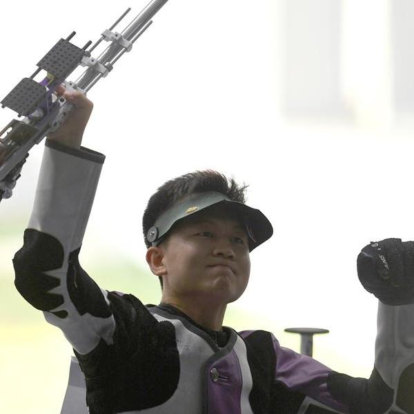 亚运会射击&mdash;&mdash;男子50米步枪三姿：中国选手惠子程夺冠