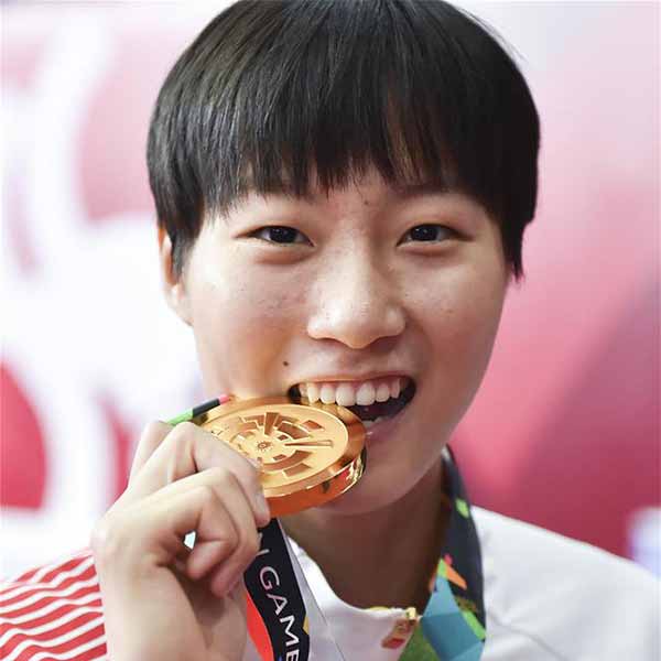 跆拳道女子57公斤级颁奖仪式