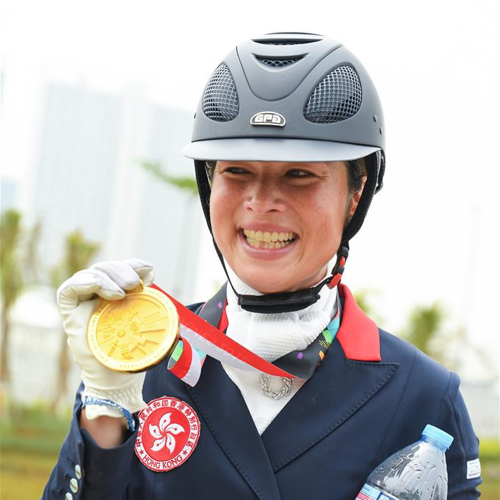 亚运会马术&mdash;&mdash;盛装舞步个人赛：中国香港选手萧颖莹夺冠