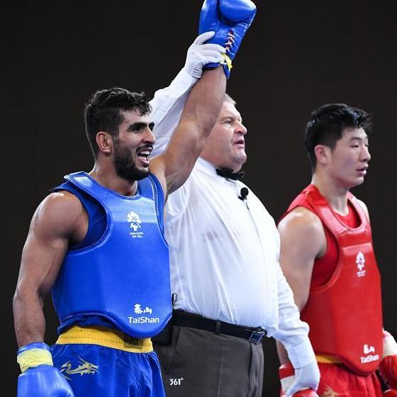 亚运会武术&mdash;&mdash;男子散打70公斤以下级：师战卫获得亚军