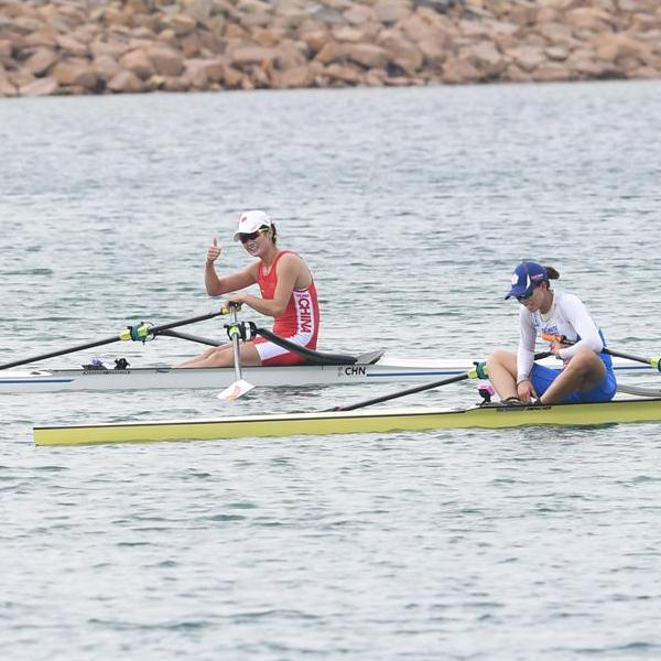 亚运会赛艇&mdash;&mdash;女子单人双桨：陈云霞夺冠