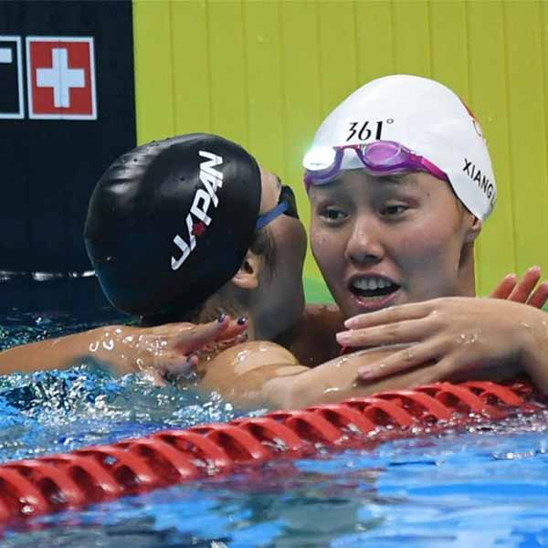 女子50米自由泳赛况