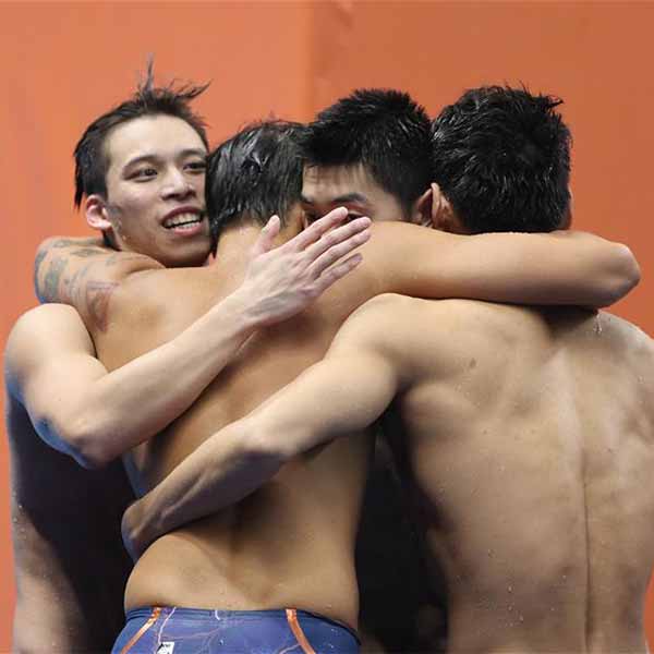 亚运会游泳项目收官 中国泳将揽19金