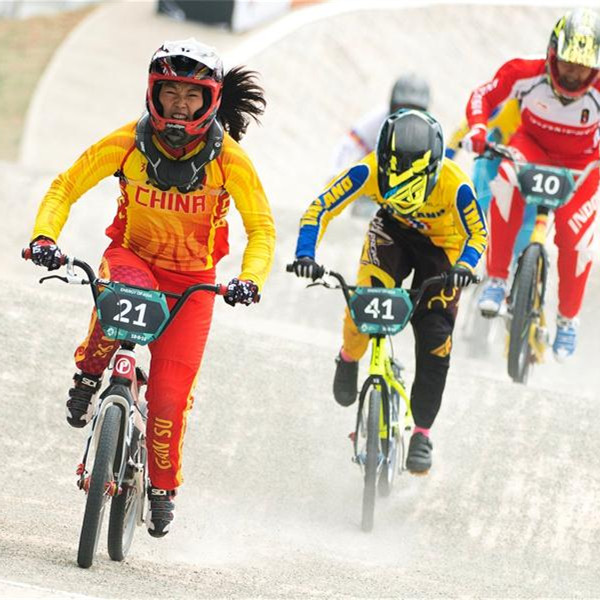 自行车&mdash;&mdash;女子BMX小轮车：张娅儒夺冠