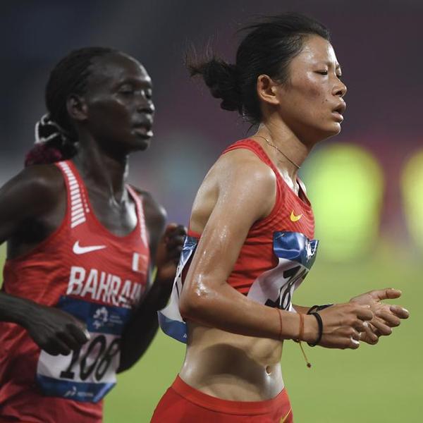 亚运会田径&mdash;&mdash;中国选手张德顺获女子10000米铜牌