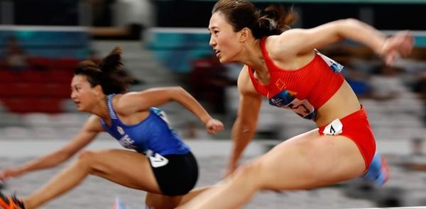 女子100米栏赛况