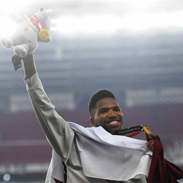 男子400米栏颁奖仪式