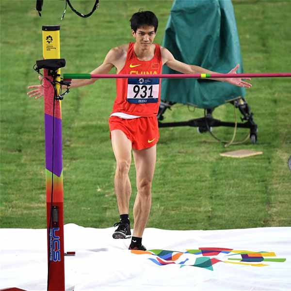 男子跳高决赛赛况