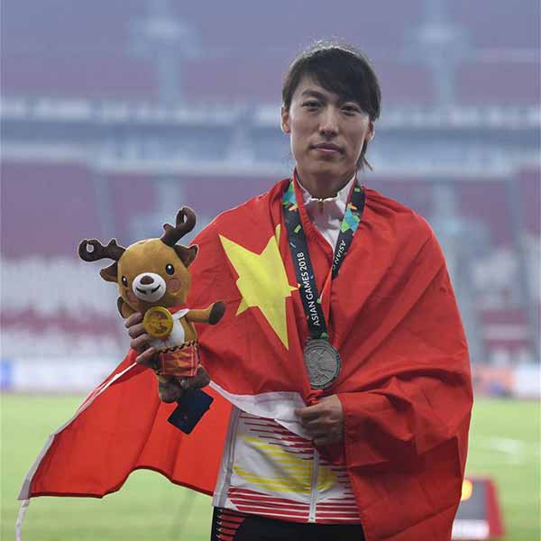 女子标枪颁奖仪式