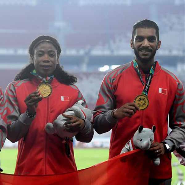 田径男女混合4X400米接力颁奖仪式