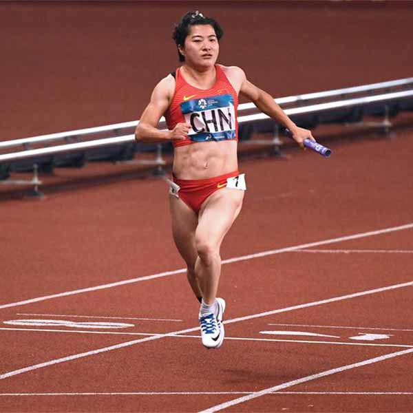 田径女子4X100米接力预赛赛况