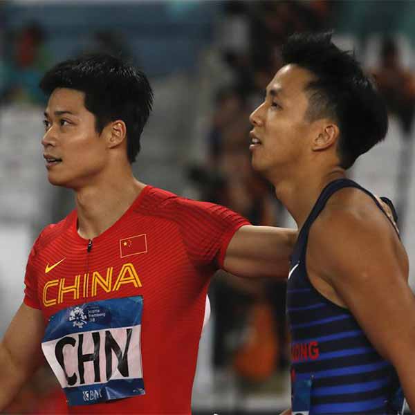 田径男子4X100米预赛赛况