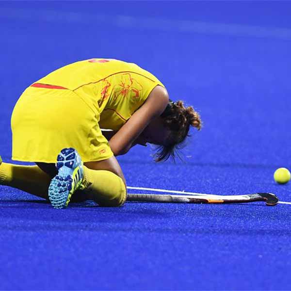 曲棍球半决赛：中国不敌印度