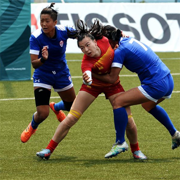 亚运会橄榄球&mdash;&mdash;女子小组赛：中国胜韩国
