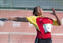 青奥会田径&mdash;&mdash;刘泉彤获得女子铁饼第五名