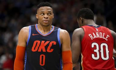 综合消息：&ldquo;威少&rdquo;空砍&ldquo;40+&rdquo; 雷霆爆冷负鹈鹕