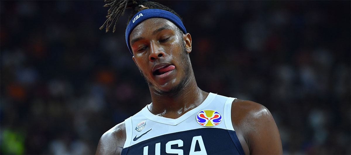 篮球世界杯5至8名排位赛：塞尔维亚队胜美国队