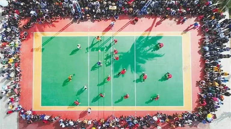 追光丨九人排球？海南&ldquo;村排&rdquo;了解下