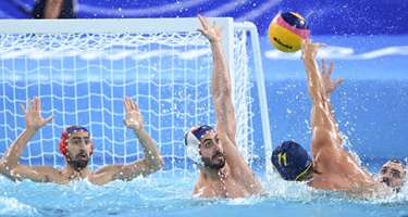 水球——哈萨克斯坦获男子水球季军