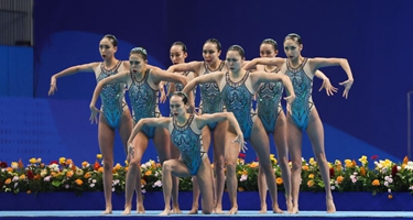 花样游泳——中国队夺得集体项目冠军