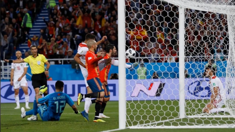 西班牙vs摩洛哥精彩射门