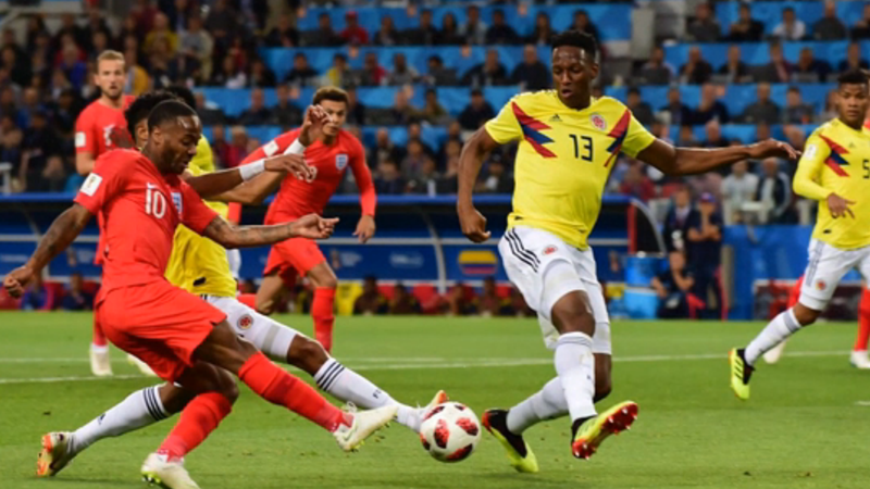 哥伦比亚vs英格兰上半场比赛集锦