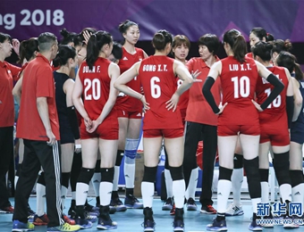 小组赛五战全胜 中国女排晋级八强