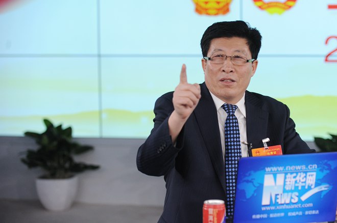 王景海在访谈现场