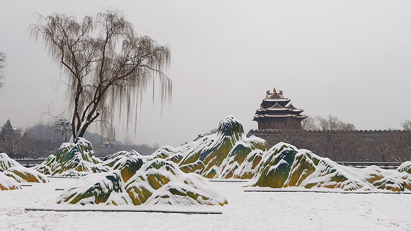雪落京城美景如畫