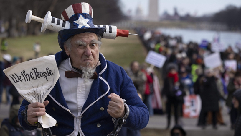 數千美國民眾在華盛頓遊行 反對疫苗強制令