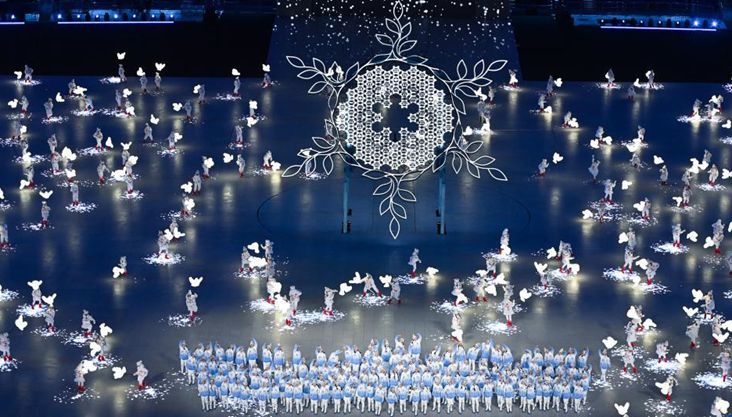 北京冬奥会开幕式上的“雪花”环节