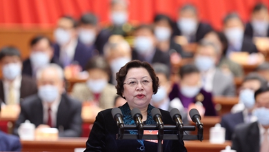 王红委员代表民革中央作大会发言