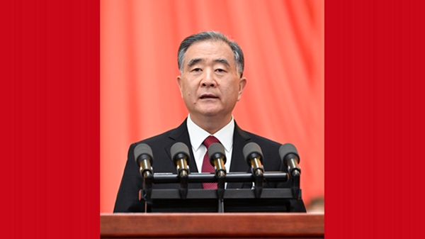 汪洋代表政协第十三届全国委员会常务委员会作工作报告