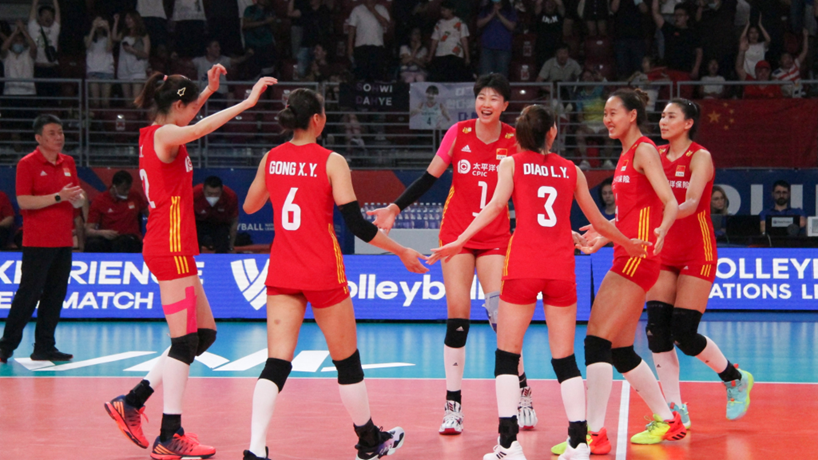 中國女排3:0勝多明尼加隊 提前鎖定世聯賽總決賽資格