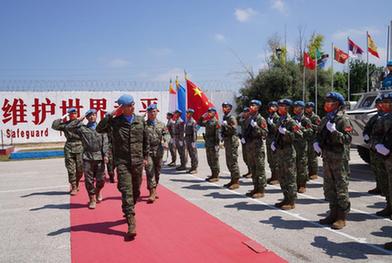 中國赴黎巴嫩維和部隊完成第20次輪換交接